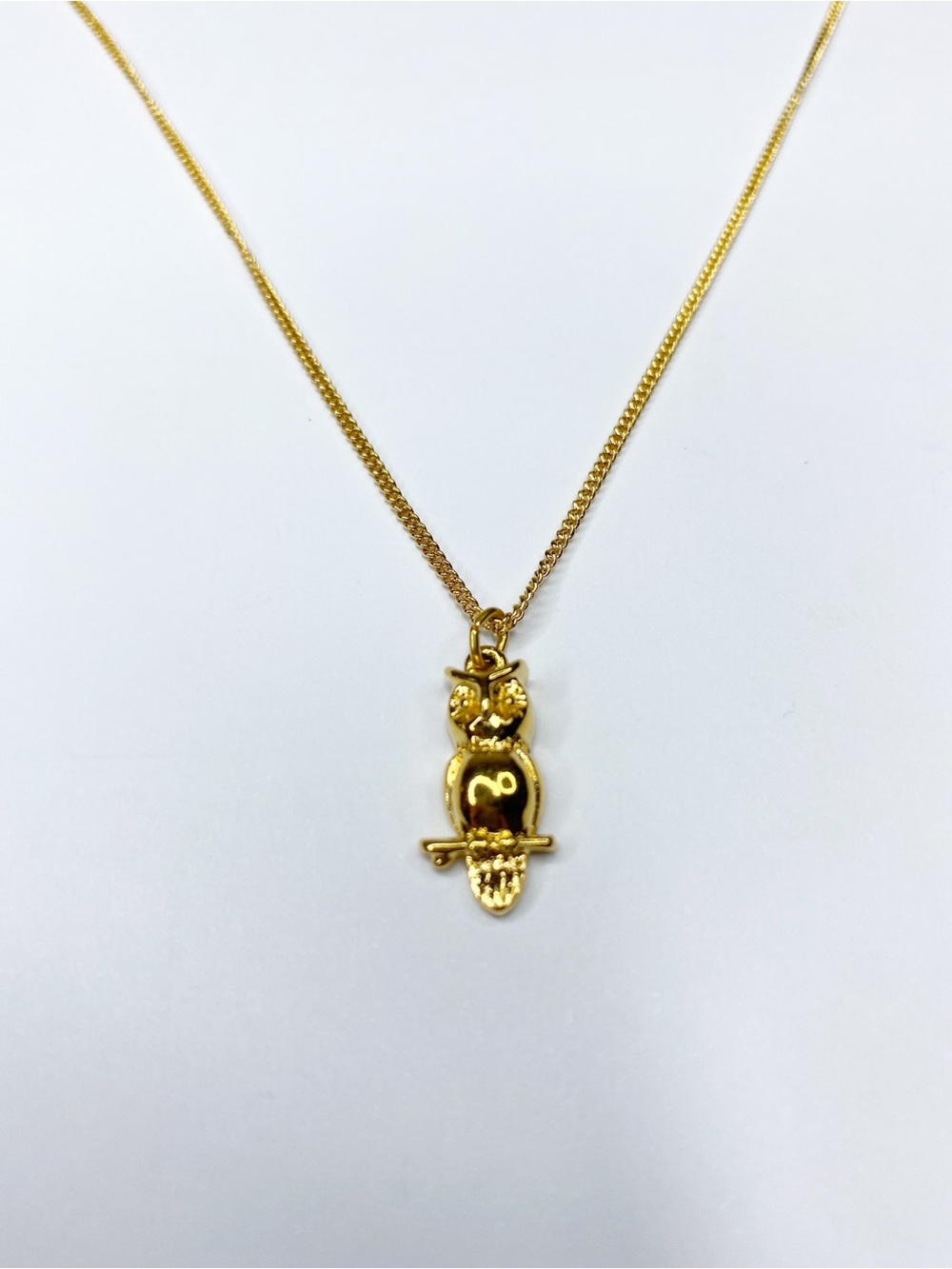 Vintage 1981 Avon Young Reflections Treasured Friends Owl Pendant Necklace